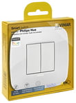 VIMAR 0K03906.06 Arké Roud Kit Interrupteur sans Fil en radiofréquence Philips Friends of hue. Pas Besoin de Piles, White