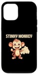 Coque pour iPhone 12/12 Pro Stinky Monkey Farts Funny Kids Men Women