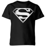 DC Originals Superman Spot Logo Kids' T-Shirt - Black - 7-8 Years