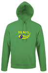 Supportershop Vert Sweat Adulte Capuche Brésil Football, FR (Taille Fabricant : XXL)