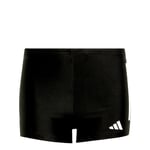 adidas Garçon 3-Stripes Swim Boxers Kids, Black/White, 4-5 Years