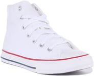 Converse Ashi Core Kids Lace Up High Top Trainers In Red Size UK 10 - 2