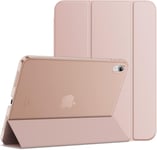 Coque Pour Ipad 10 (10,9 Pouces, Modèle 2022, 10ème Génération), Support Mince Dos Dur Housse Étui Avec Veille/Réveil Automatique (Or Rose).[G63]