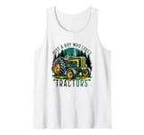 Just a Boy Who Loves Tractors - Farmer Life Tank Top