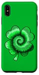 iPhone XS Max Lucky Tie-Dye Four Leaf St Saint Patrick's Day Clover Case