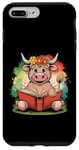 Coque pour iPhone 7 Plus/8 Plus Livre de classement de la ferme Motif vache écossaise Highland