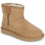 UGG Boots CLASSIC MINI BAILEY ZIP Brun dam