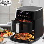 Daewoo 11L Electric Dual Air Fryer Oven Compact Double Drawer Large Twin Basket