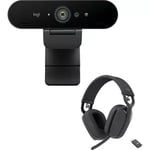 Logitech 4K Webcam with Bonus Zone Vibe