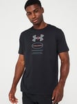 UNDER ARMOUR Mens Training Branded Gel Stack T-shirt - Black, Black, Size 2Xl, Men