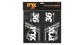 Kit stickers fox racing shox heritage blanc