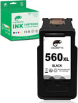 560 XL Cartouches d'encre Remanufacturées pour Canon 560XL Compatible pour Canon Pixma TS5350 TS5351 TS5352 TS5353 TS5355 TS7450 TS7451 TS5353a TS5355a Imprimante