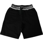 Dolce & Gabbana Enfants Short Noir Dg King Coton Bermuda S.Étiquette 3yrs 200usd