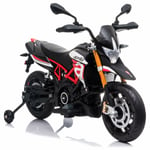 Moto Électrique Pour Enfants Aprilia Dorsoduro Rouge 12V Avec Lumières