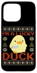 iPhone 15 Pro Max Funny Duck with Knife Meme - I'm a Lucky Duck Ugly Christmas Case