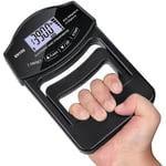 Greppstyrketestare, 180 kg Digital Handdynamometer Greppstyrkemätare USB LCD-skärm Handgrepp Dynamometer black