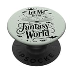 Magical Fairies and Dragons Amoureux de livres PopSockets PopGrip Adhésif