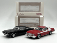 Lot de 2 Ford Gran Torino Starsky & Hutch + Charger Fast & Furious 1/43 NOREV