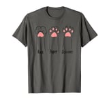 Rock Paper Scissors Paws Pet Owners Animal Funny Cat Lover T-Shirt