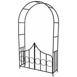 Arche arceau rosier treillis de jardin support 240 cm pour plantes grimpantes avec portillons