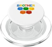 T-shirt humoristique Brother Master Builder Bricks Blocks PopSockets PopGrip pour MagSafe