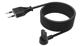 Flexson 5m Power Cable for SONOS ERA 100 and 300, RAY, ARC, SUB (GEN 3), SUB-mini, AMP, BEAM, PLAY BASE, PLAY5 (GEN 2) - Black (EU)