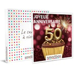 SMARTBOX - Coffret Cadeau Joyeux anniversaire ! Pour femme 50 ans-Multi-thèmes