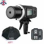 UK Godox AD600BM 600W HSS 1/8000s Flash Light +X1T-C for Canon+95cm softbox