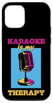 Coque pour iPhone 14 Pro Karaoke is my therapy, Funny Karaoké Party Night