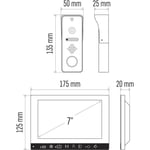 Interphone vidéo étanche avec caméra Full HD EMOS H3010