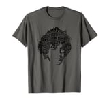 Syd Barrett Word Cloud Lyrical Portrait T-Shirt