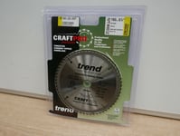 TREND 160MM X 20MM BORE 60T TCT PLUNGE SAW BLADE  FESTOOL TS55  CSB/16060