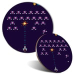 Mouse Mat & Coaster Set - Gamer Retro Game Console Geek  #14709