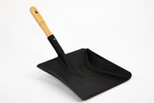 Strong Metal Coal Shovel 9 Inch Fireside Dust Ash Pan Spade with Wooden Handle