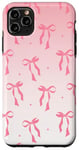 Coque pour iPhone 11 Pro Max Mignon rose aura esthétique coquette rose nœuds fille