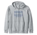 Setbacks Are Unavoidable But Giving Up Is Unforgivable Zip Hoodie