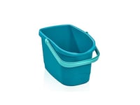 Leifheit Bucket for Power Clean M Mop, 10 Litre, Sturdy and with Pouring Lip, Plastic Bucket sizeW 37.5 x D 24.5 x H 26.5 cm, Good as Car Washing Bucket