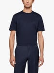 BOSS Regular Fit Cotton T-Shirt, Dark Blue