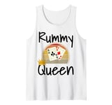 Funny Rummy Queen Card Game Winner Mom Mother Grandmother Tank Top