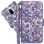 MRSTER Samsung A6 2018 Étui à Rabat 3D Désign Portefeuille Housse [Magnétique] [Fonction Stand] [Porte Carte] PU Cuir Protection Coque pour Samsung Galaxy A6 2018. YX 3D - Peacock Flower