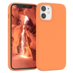 For Apple iPhone 12 Mini Silicone Cover Phone Cover Protection Back Cover Orange