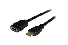 StarTech.com 2m (6ft) HDMI Extension Cable, Ultra HD HDMI Male to Female Cable, 4K HDMI Cable Extender, 4K 30Hz UHD HDMI Cable with Ethernet M/F, High Speed HDMI 1.4 Cable, 10.2Gbps - HDMI Cord Extender - HDMI-förlängningskabel - 2 m