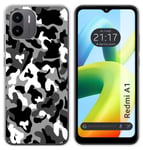 Coque Silicone pour Xiaomi Redmi A1 Design Snow Camouflage Dessins