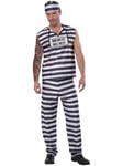 Prisoner Of Love Convict Jailbird Cell Jail Inmate Adult Mens Costume XL