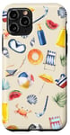 Coque pour iPhone 11 Pro coque telephone dessin plage motif été coque protection