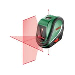 Bosch Laser lignes UniversalLevel 2 avec trépied (croix laser avec point d'aplomb intégré pour un alignement précis et transfert d'application facile, dans boîte carton)