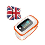 2021 Pulse_Oximeter Fingertip,Blood Oxygen Saturation Monitor with Alarm,Read in 8s,SpO2 & PR & Pulse Wave,Auto-Sleep Function,Portable LED Display for Adults Children (No Included Batteries)