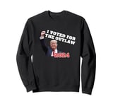 I VOTED FOR THE OUTLAW 2024 TRUMP Daddy's Home for Christmas Sweatshirt