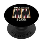 Jeu de société Lord of the Board pour les fans de backgammon PopSockets PopGrip Adhésif