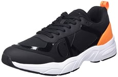 Calvin Klein Jeans Baskets De Running Homme Retro Tennis Mesh Chaussures De Sport, Noir (Black), 44